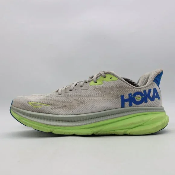 Hoka One One Clifton 9 Men's Size 12 D Stardust Electric Grey 1127895 STLC